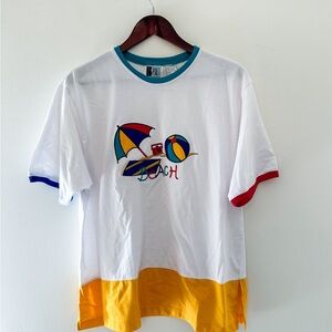 Vintage Colorful Beach Graphic T-Shirt